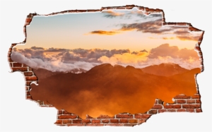 Zapwalls Decals Above The Mountain Orange Cloudy Sky - Potter's Heart: Powerful Prophetic Words #738058