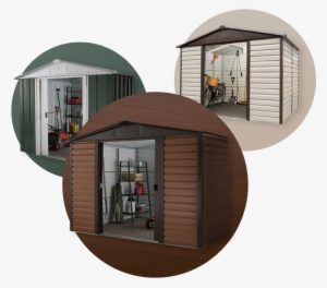 Wide Range - Yardmaster Woodgrain Effect Metal Shiplap Shed #738533