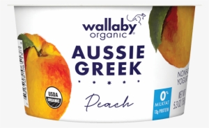 Peach Organic Greek Nonfat Yogurt - Wallaby Yogurt #738823