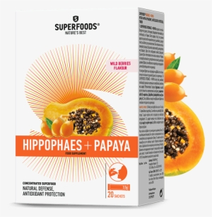 The Beneficial Qualities Of Hippophaes Papaya - Superfoods Ιπποφαεσ+ Papaya 20 Sachets #739557