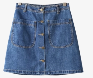 Stunning Ways To Style A Skirt This Fall - Aesthetic Jean Skirt Png #739622
