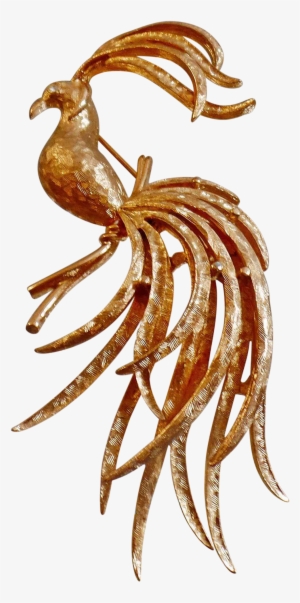 Vintage Fantasy Bird Brooch - Brooch #739685