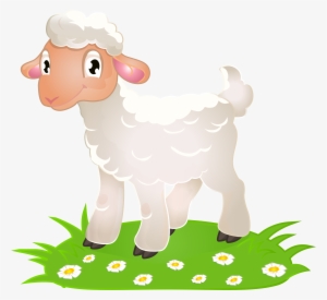 Easter With Grass Png Clip Art Image - Transparent Background Lamb Clipart #739714