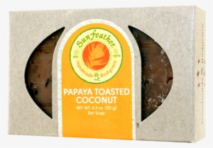 Sun Feather Papaya Toasted Coconut Soap Bar-4 #739811