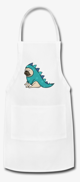 Pug Disguised As A Dragon Apron #7302637