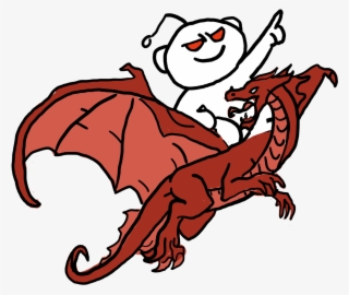 Reddit Snoo Riding A Dragon #7304811