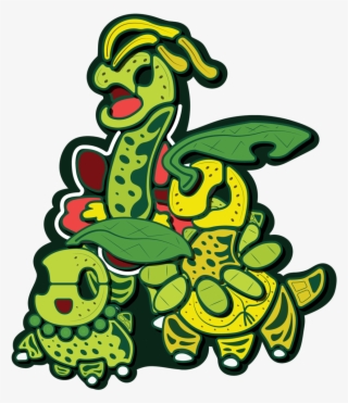 Chikorita Family Sticker #7305599