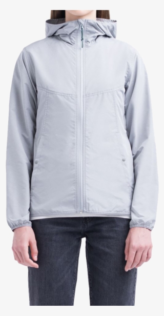 Herschel Women's Voyage Wind Jacket Light Grey Crosshatch #7311331