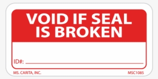 Void If Seal Is Broken Label #7311447