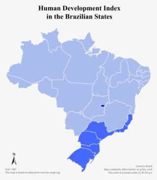 Brazilian States By Hdi #7314234