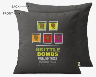 Dailyobjects Skittle Bombs 16" Cushion Cover Two Sided #7314667