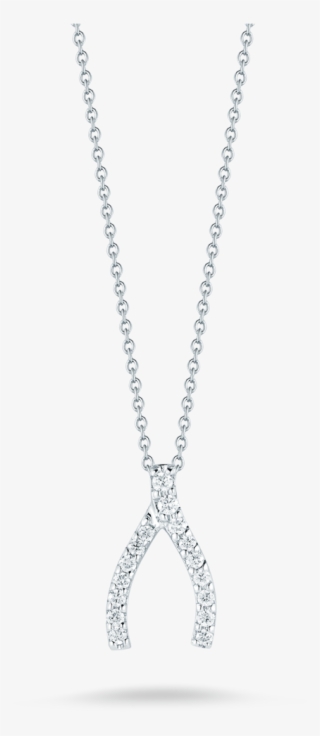 Wishbone Diamond Necklace #7315024