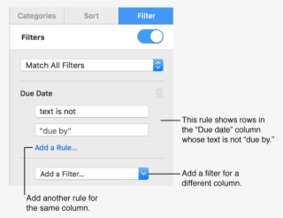 Controls For Creating Filtering Rules #7318341