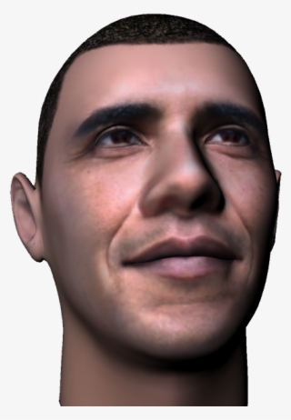 Obama Head Png #7318400