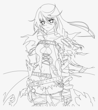 Velvet Crowe Lineart By Cerberusyuri #7320154