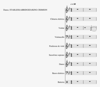 King Crimson Starless Sheet Music For Violin, Other #7320437