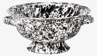 Small Black Marble Collander #7321540