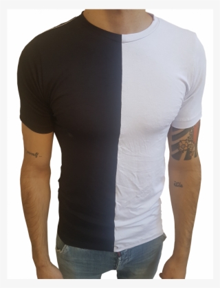 Camiseta Masculina Gola Careca Duas Cores Manga Curta #7325069