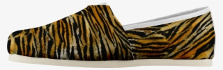 Saki Orange Bengal Tiger Stripe Women's Comfy Flats #7330434