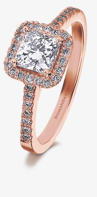 Shimansky My Girl Halo Diamond Engagement Ring #7330766