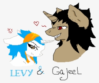 Levy And Gajeel As Mlp #7333646