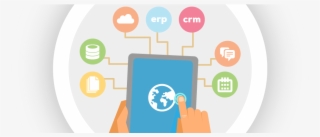 Illustration Of A Tablet Surrounded By Icons That Represent #7335151