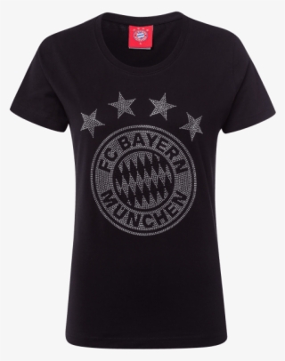 Damen T-shirt Glitter Logo Black #7337400