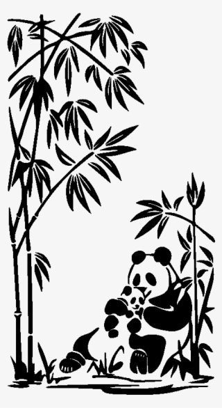 Sticker Pandas Et Bambou Ambiance Sticker Kc10751 #7338542