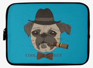 Cool Guy Pug Laptop Sleeves #7339121