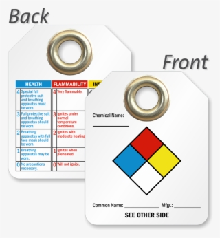 2 Sided Nfpa Hazardous Material Tag #7346452