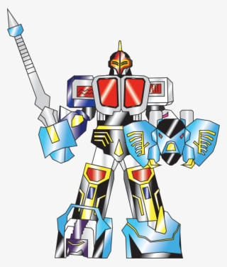 Knight Megazord Sword Shield Striker Mode By Nobird27 #7347184