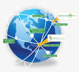 Globe Of Pr And Spain Lab Locations #7348054