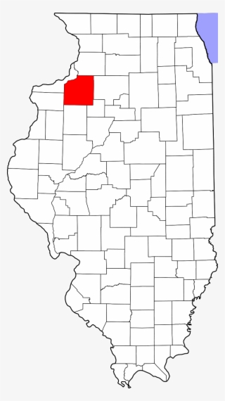 A County Map Of The State Of Illinois Showing The Location #7350285