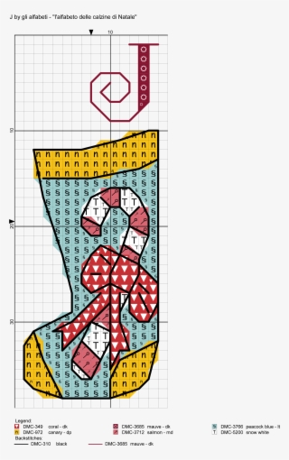 Christmas Stockings Alphabet Cross Stitch Patterns #7350288