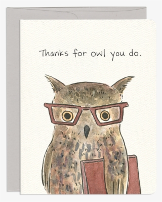 Owl Thanks Card #7354438