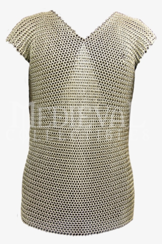 Sleeveless 55 Inch Butted Chainmail Shirt #7358924
