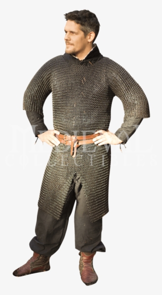 Black Ragnar Chainmail Hauberk #7359026