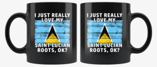 I Just Really Like Love My Saint Lucian Roots Flag #7360103
