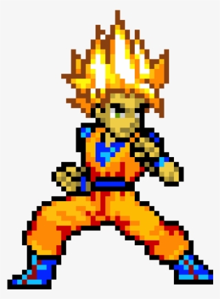 Goku Ssj Pixel Art #7360625