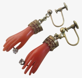 Coraline Hand In Sterling Silver Gilt Dangling Ear #7363612