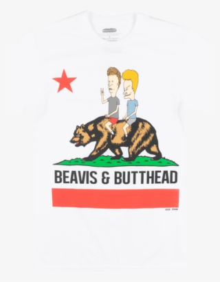 Beavis And Butthead California T-shirt White Mens Retro #7372125