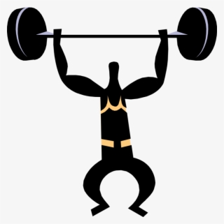Royalty Free Download Weightlifter Lifts Weight Above #7372362