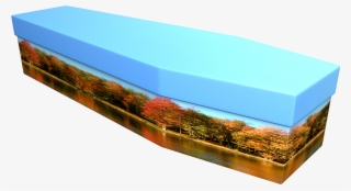 Autumn Scene Cardboard Coffin #7376939