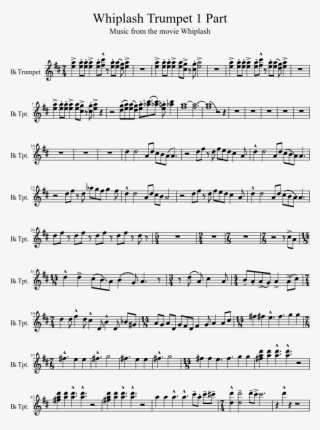 Whiplash Trumpet 1 Part Sheet Music 1 Of 2 Pages #7377038