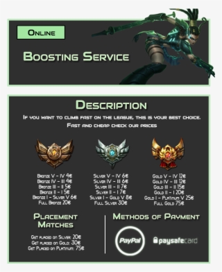 [euw] Hana's Eloboost A [bronze, Silver, Gold, Plat] #7378370