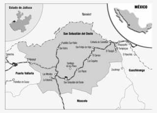 Mapa De Localización De San Sebastián Del Oeste Jalisco, #7383461
