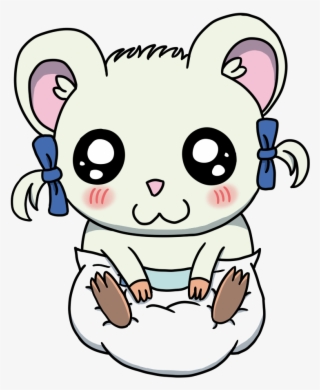 Bijou From The Anime Hamtaro In A Diaper #7385579