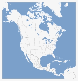 North America Map Png File #7388310