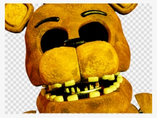 Five Nights At Freddy's Golden Freddy Jump Scare Clipart #7389058