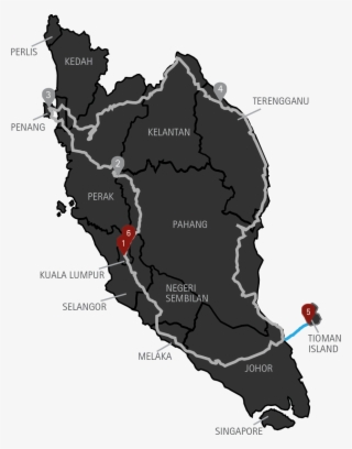 Peninsular Malaysia Map #7390887